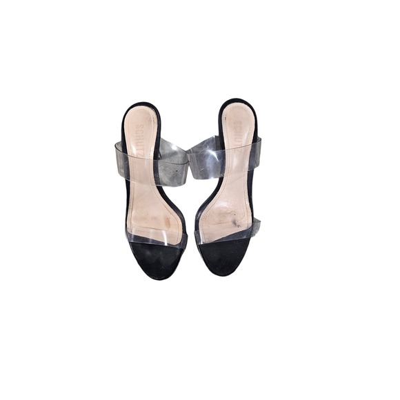 SCHUTZ Shoes - SCHUTZ Women's Blanck PVC Dress Sandal black size 6b